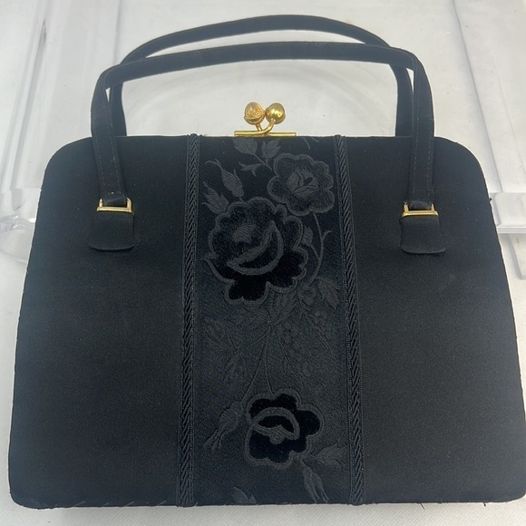 1960’s Vintage Gucci Satin Structured Hand Bag Purse - Very Rare - Picture 1 of 15